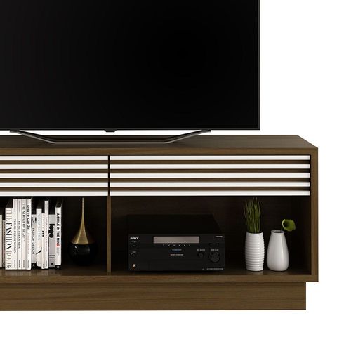 Dino TV Rack with 2 Drawer for TVs upto 65 Inches - Capuccino/Off White