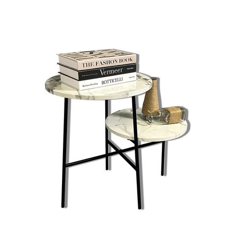 Melda End Table-Grey