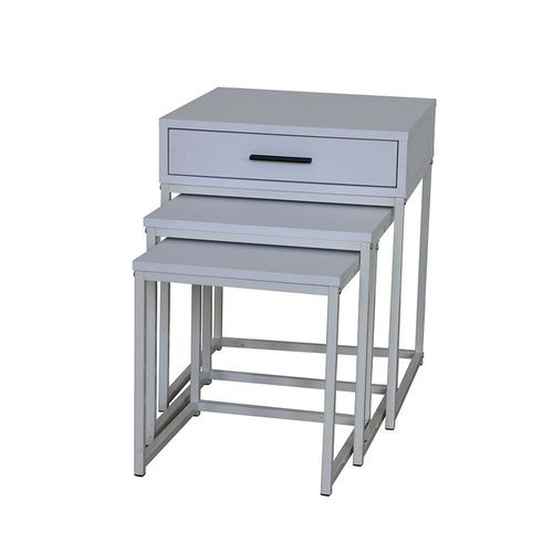 Yuko Nest of Table – White - With 2-Year Warranty