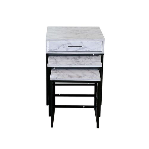Yuko Nest of Table – Black - With 2-Year Warranty