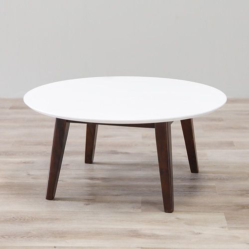 Dorin Coffee Table - White/Walnut