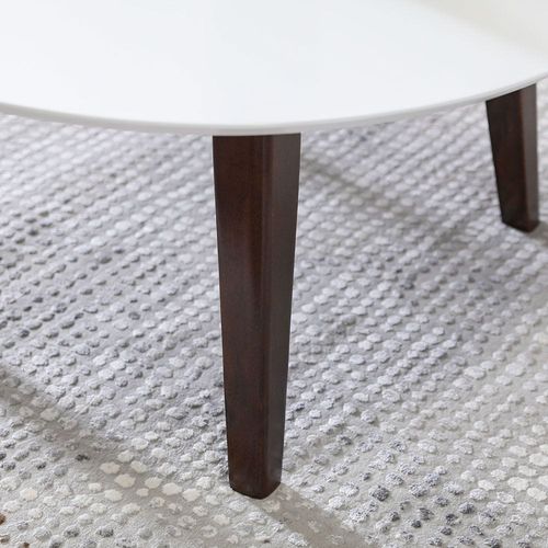 Dorin Coffee Table - White/Walnut