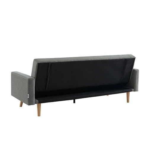 Elmer 3 Seater Fabric Sofa Bed - Grey