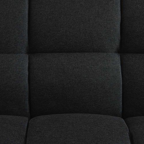 Elmer 3 Seater Fabric Sofa Bed - Dark Grey