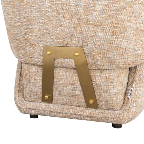 Peridot 1-Seater Fabric Accent Chair - Honey Gold - With 5-Year Warranty