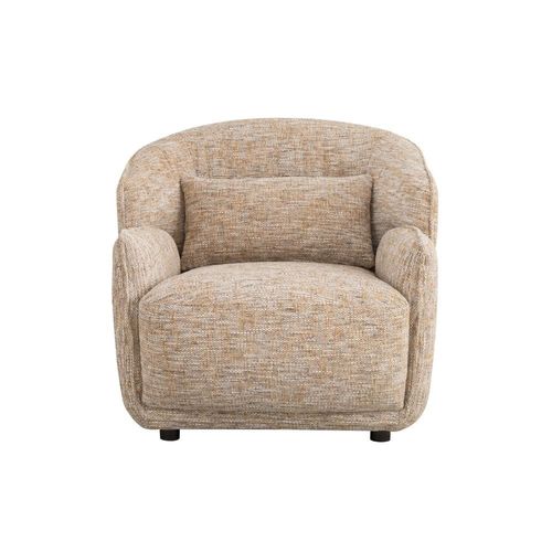Peridot 1-Seater Fabric Accent Chair - Honey Gold - With 5-Year Warranty