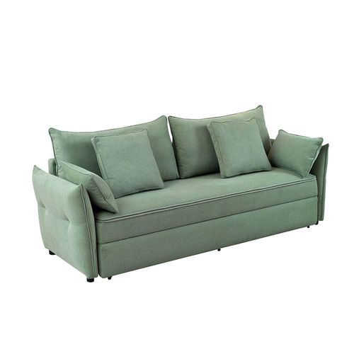 Zaden  3 Seater Fabric Sofabed - Green