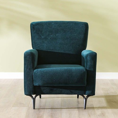 Haris 1 Seater Fabric Sofa - Teal