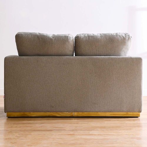 Lexus 2 Seater Fabric Sofa Set - Light Grey