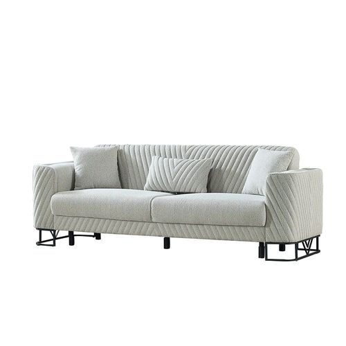Elegance 3 Seater Fabric Sofa - Grey