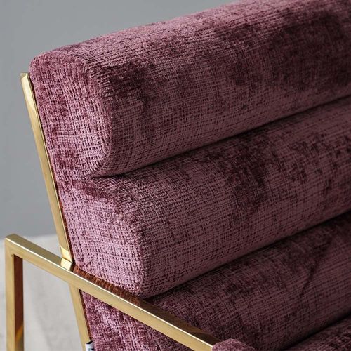 Modena 1-Seater Fabric Sofa – Cranberry