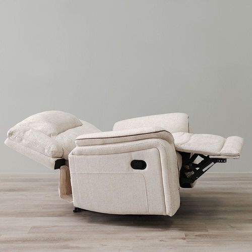 Palmerston 1-Seater Fabric Recliner - Peanut Brown - With 2-Year Warranty