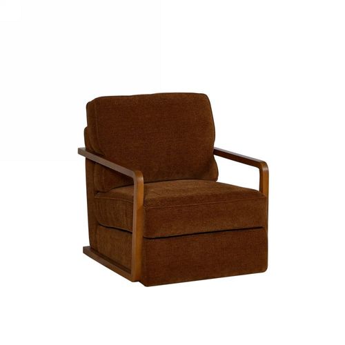 Raido  1 Seater Fabric Sofa  - Brown
