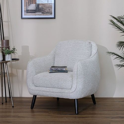 Zane 1-Seater Fabric Sofa - Beige - With 2-Year Warranty