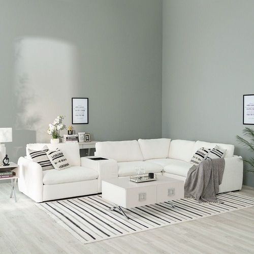 Cloud Armless 1 Seater Sofa - Snow White