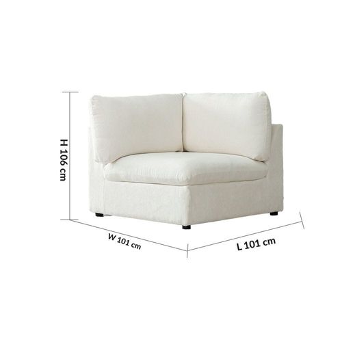 Cloud Corner Wedge - Snow White