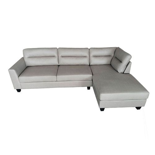 Helix Fabric Corner Sofa - Stone