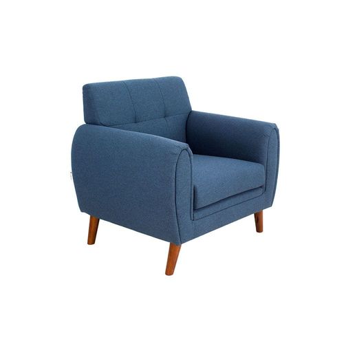 Clifford 1-Seater Fabric Sofa - Dark Blue - With 2-Year Warranty