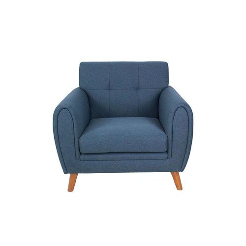 Clifford 1-Seater Fabric Sofa - Dark Blue - With 2-Year Warranty