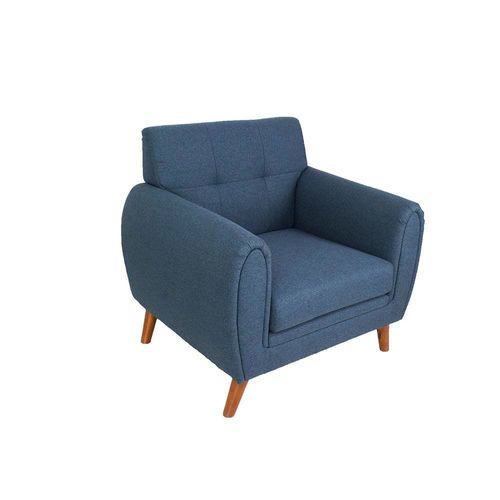 Clifford 1-Seater Fabric Sofa - Dark Blue - With 2-Year Warranty