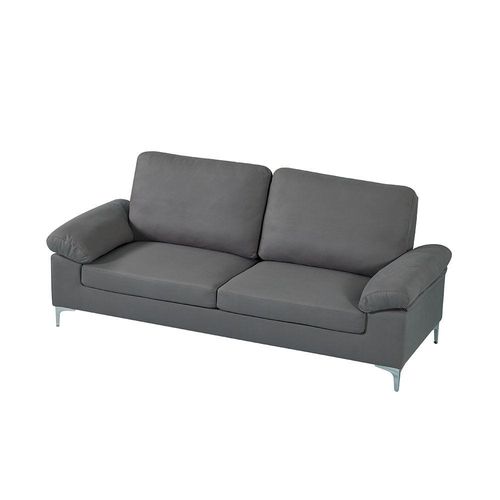 Algo 3-Seater Fabric Sofa - Grey - With 2-Year Warranty