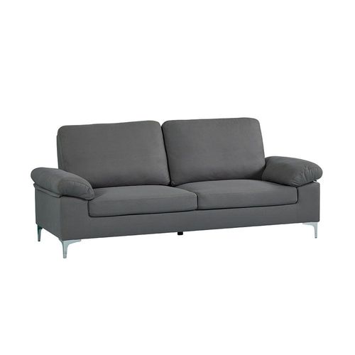 Algo 3-Seater Fabric Sofa - Grey - With 2-Year Warranty