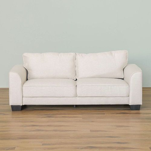 Valdez 3 Seater Fabric Sofa - Cream