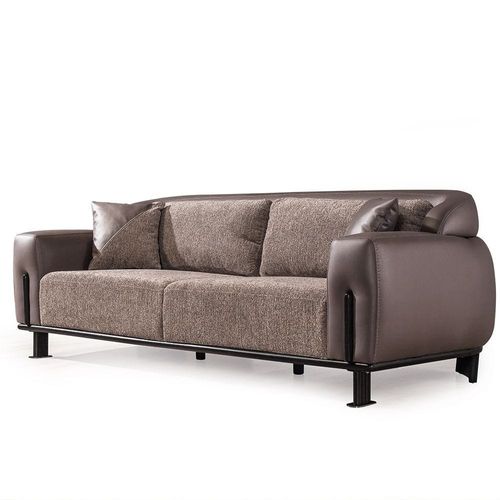 Prebbleton 3 Seater Fabric Sofa - Grey