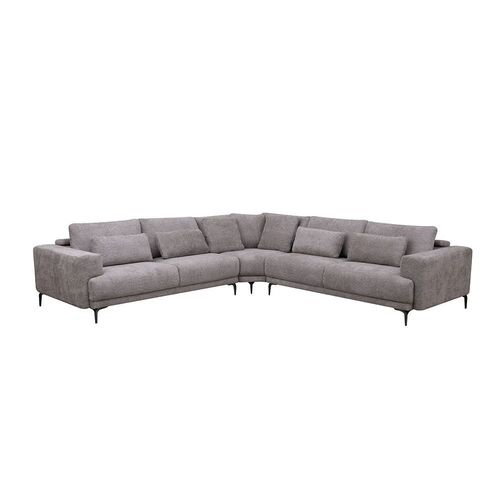 Oracion Sectional Corner Fabric  Sofa - Light Brown