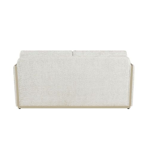 Westeros 2 Seater Fabric Sofa - Light Beige / Champagne
