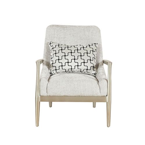 Westeros 1 Seater Fabric Sofa - Light Beige / Champagne
