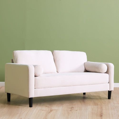 Mugen 3-Seater Fabric Sofa - Cream
