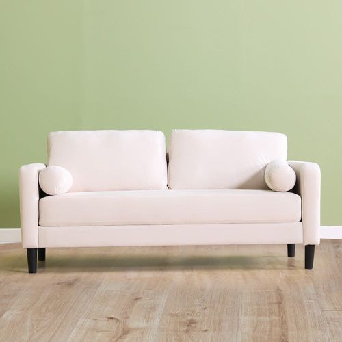 Mugen 3-Seater Fabric Sofa - Cream
