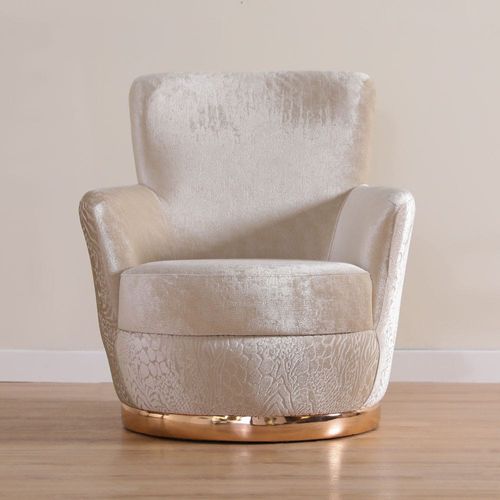 Bonita 1 Seater Fabric Sofa-Golden