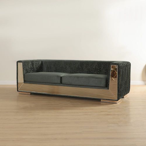 Bonita 3-Seater Fabric Sofa - Deep Green