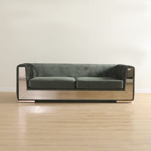 Bonita 3-Seater Fabric Sofa - Deep Green