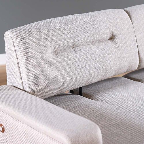 Sude 3-Seater Fabric Sofa