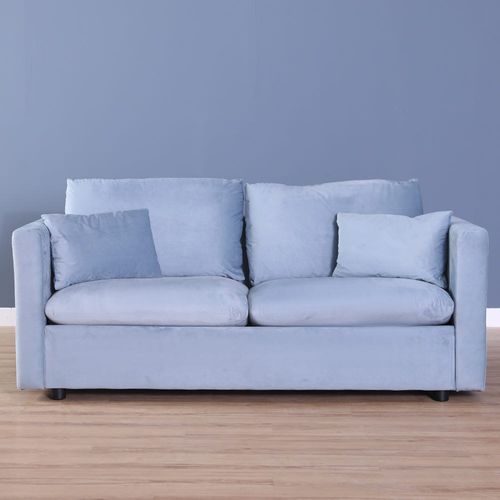 Gazini Two Seater Fabric Sofa-Blue
