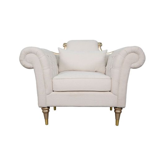 Maldives 1-Seater Fabric Sofa - Beige