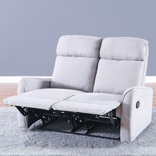 Gizmo L129 x W 72 x H 113 cm 2-Seater Fabric Reclinerc - 1 Year Warranty