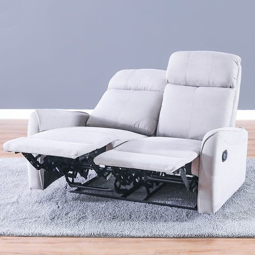 Gizmo L129 x W 72 x H 113 cm 2-Seater Fabric Reclinerc - 1 Year Warranty