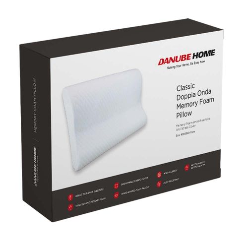Classic Smooth Doppia Onda Memory Pillow 40x60x9/11CM