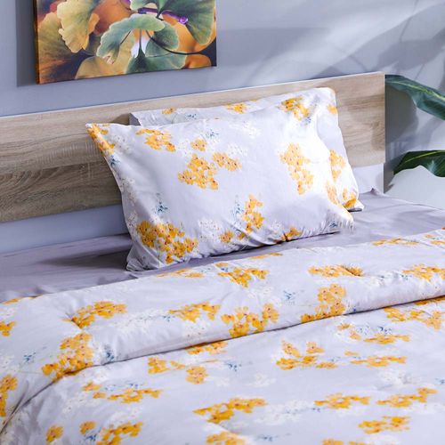 Shoreline Marbles 3-Piece Queen Comforter Set -Grey
