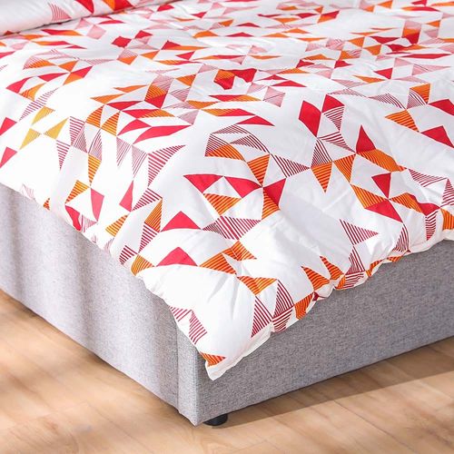 Shoreline Box Check 2-Piece Single Comforter Set -Beige