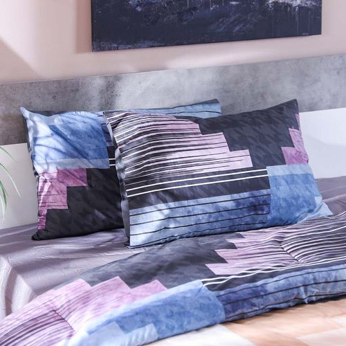 Shoreline Tweed Check 3-Piece King Comforter Set -Teal