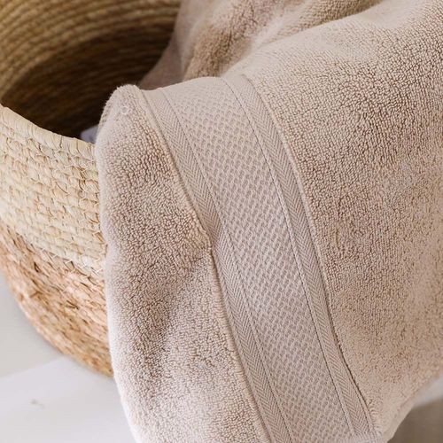 Rocco Zero Twist Bath Towel 140x70 Cm Doeskin