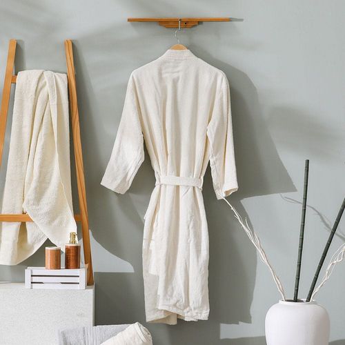 Retreat Kimano Cotton Bathrobe Medium White