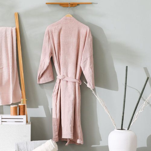 Retreat Kimano Cotton Bathrobe Large Pink