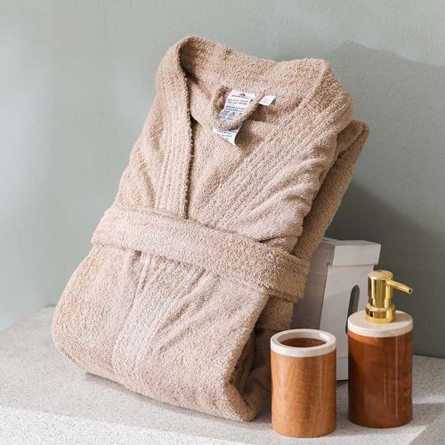 Retreat Kimano Cotton Bathrobe Large Beige