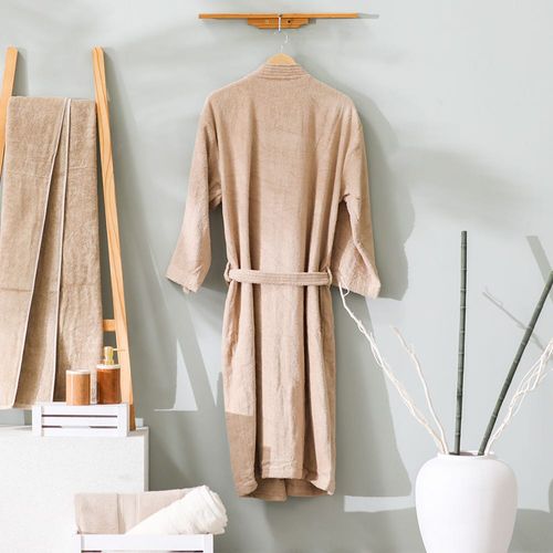 Retreat Kimano Cotton Bathrobe Extra Large Beige